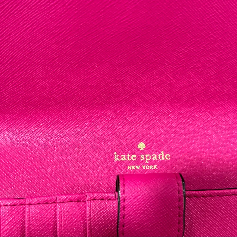 Kate Spade Magenta Crossbody Bag with Gold Chain